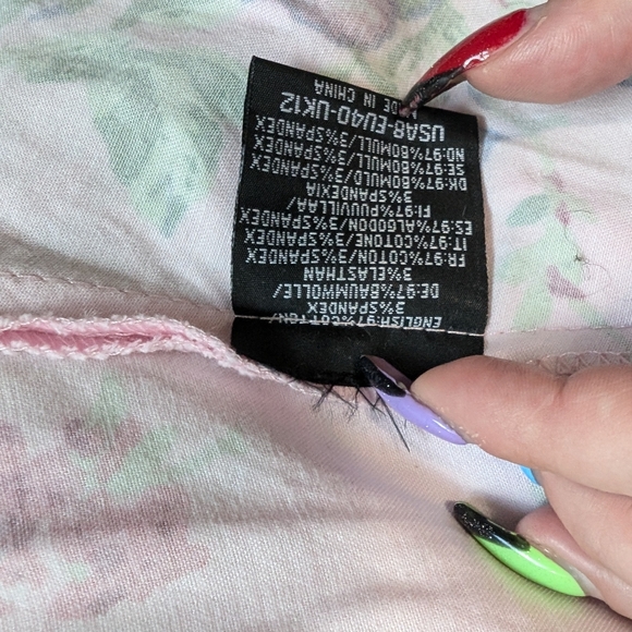 Hearts & Roses Pink Trad Wife Floral Dress - US 8 - Picture 6 of 6